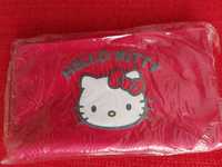 Estojo novo vermelho da Hello Kitty - tecido resistente