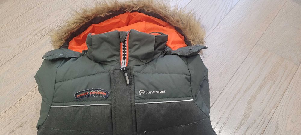 Зимовий теплий пуховий комплект для хлопчика 110розмір