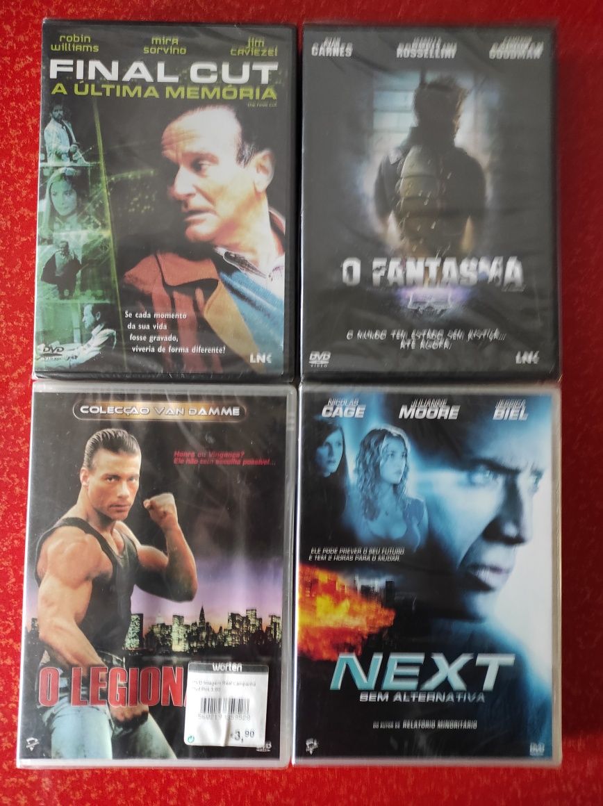 DVDs ainda selados