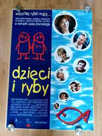 Plakat filmowy Dzieci i ryby/wersja 1/Oryginał z 1997 roku.