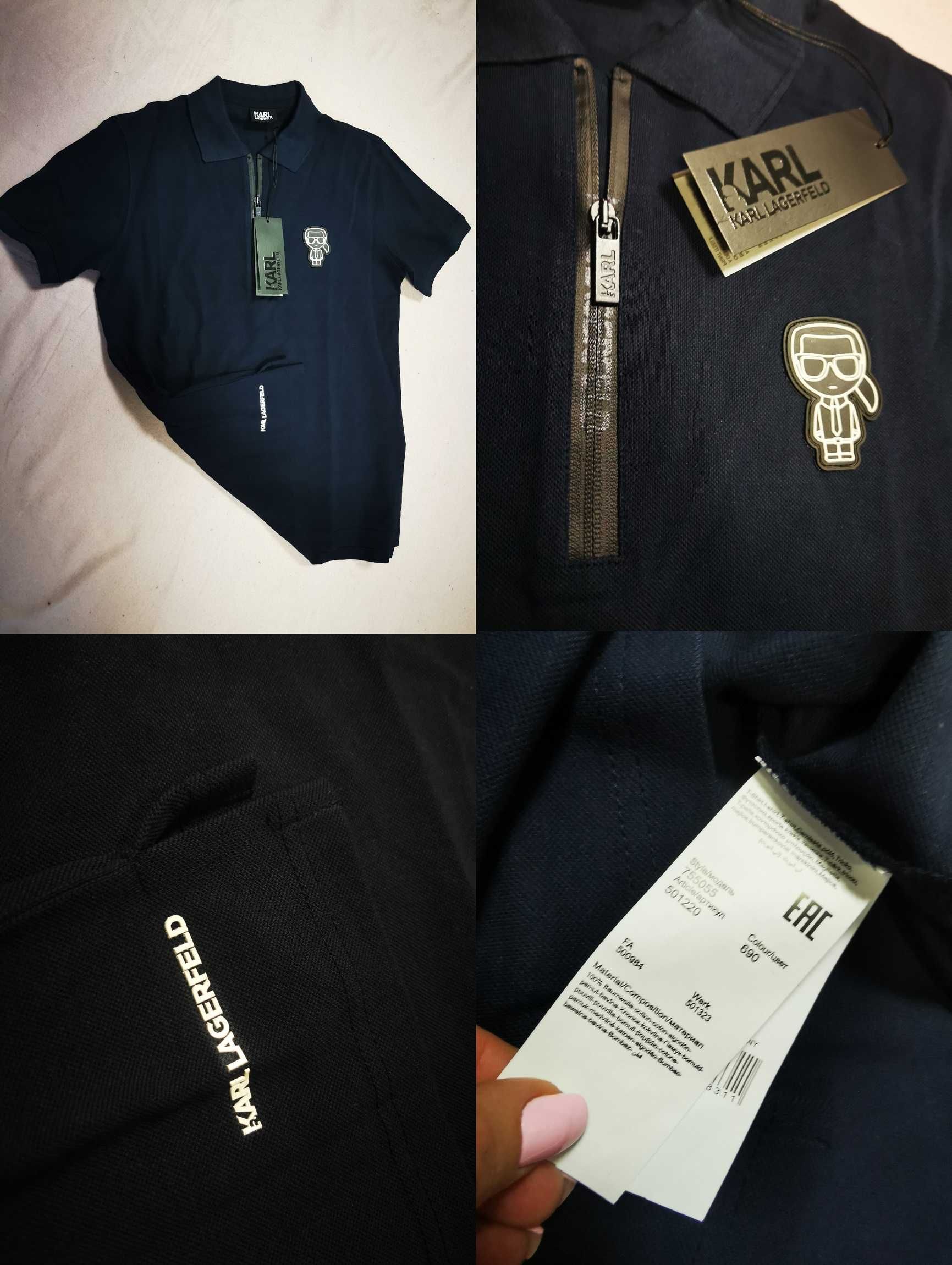 Koszulka męska polo Karl Lagerfeld nowość logowane OUTLET