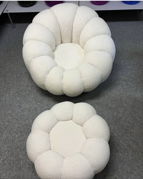 Pufa dynia sofa fotel bezowe buckle bez cala Polska obrotowa