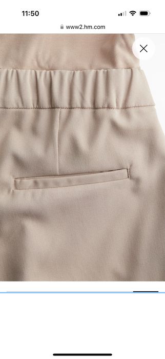 Стильні бежеві брюки, штани для вагітних H&M M