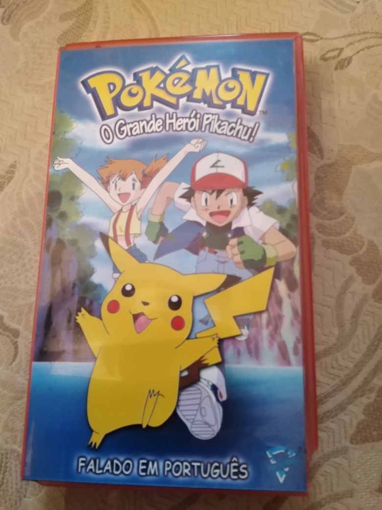 Cassete de Vídeo VHS Pokémon O Grande Herói Pikachu!