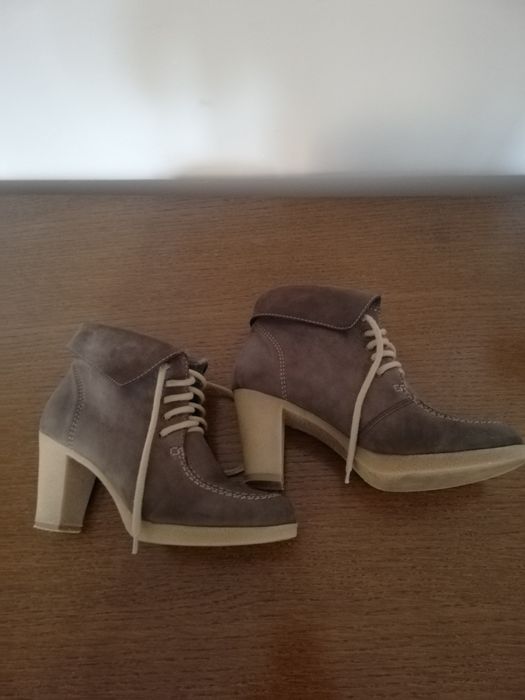 botki damskie 38 markowe But-S skóra naturalna zamszowa fango