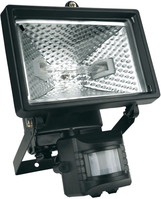 Oprawa halogenowa Topex 150W z sensorem ruchu czarna 94W022