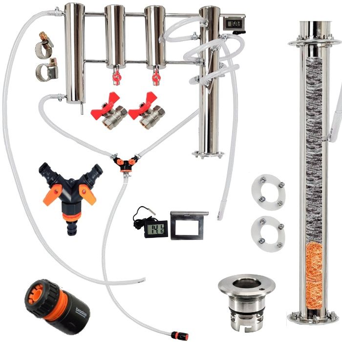 Destylator elektryczny KEG 50l lub 30l 6 palcy 2 odstojniki 180cm