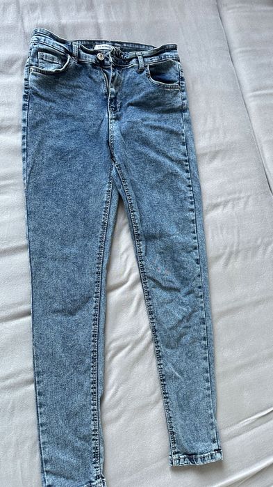 Skiny jeansy dżinsy damskie wysoki stan