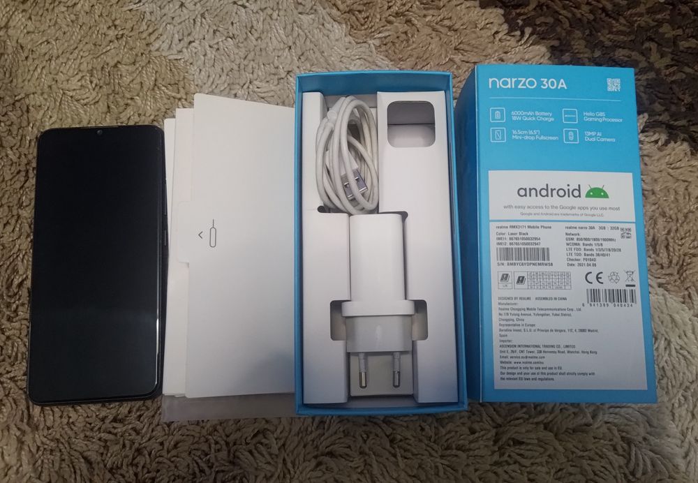 Smartfon Realme Narzo 30a 3/32GB + SD16GB