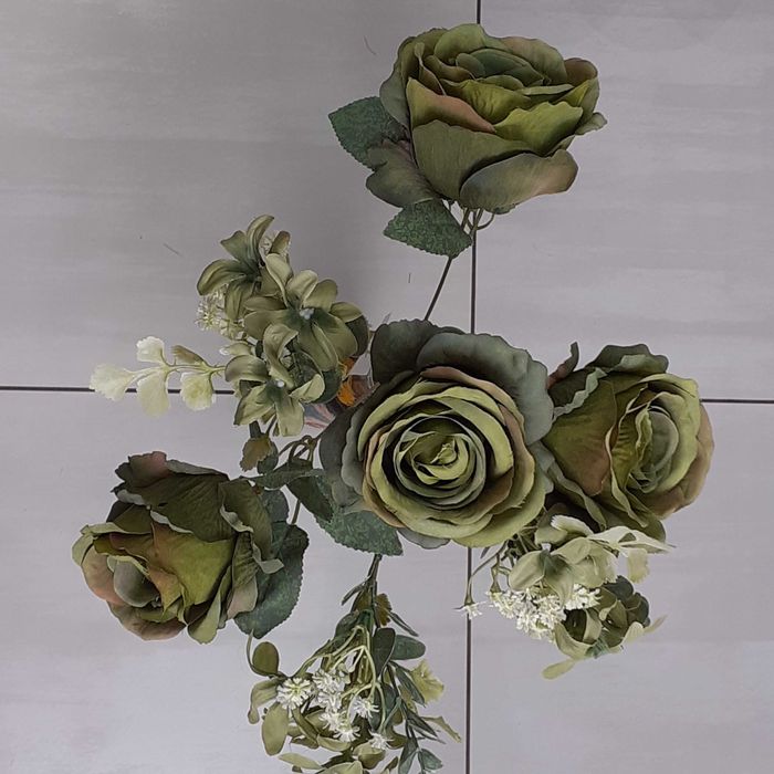 Róże kwiaty sztuczne bukiet