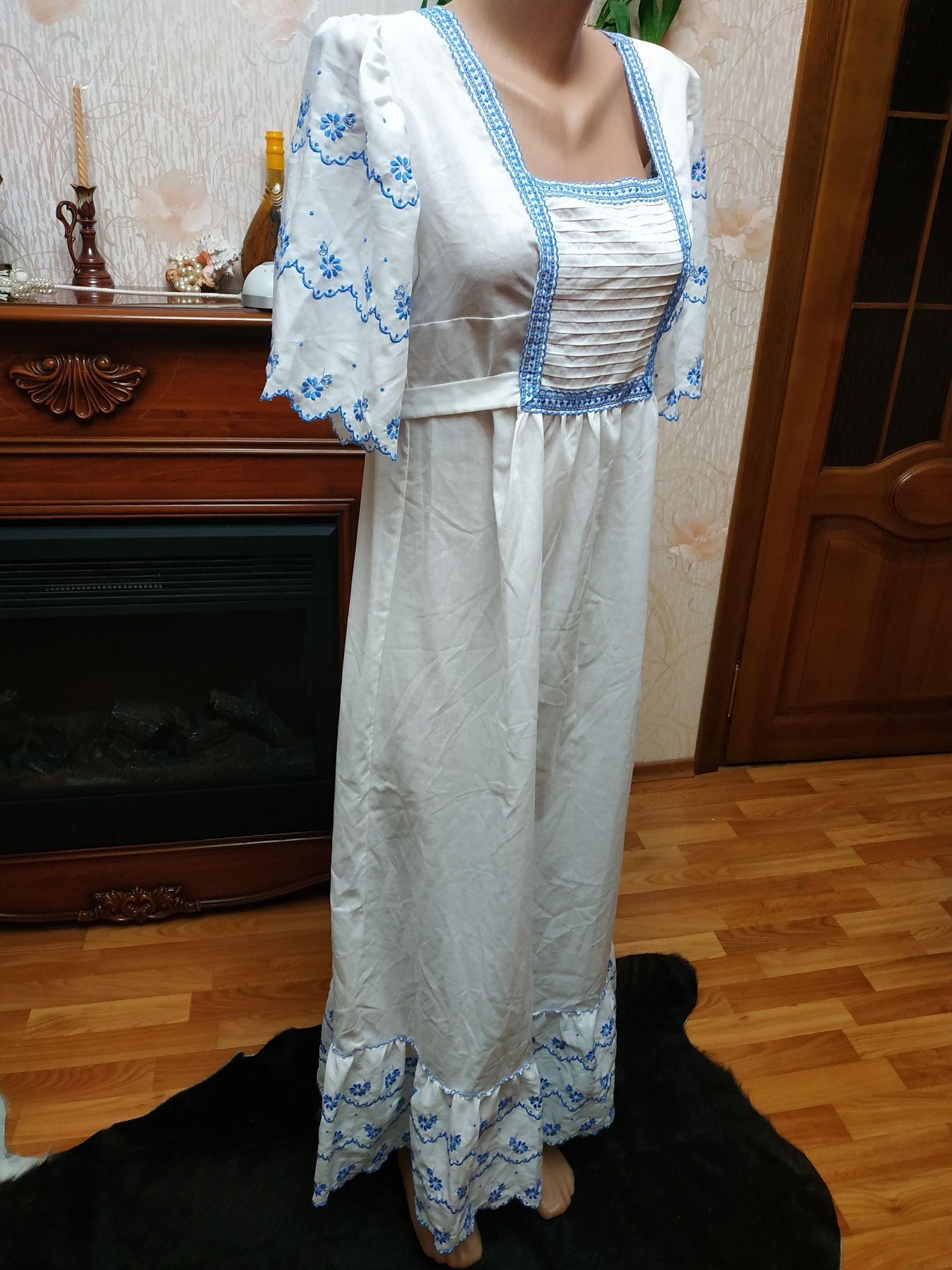 Шикарна вишита сорочка ночная рубашка вишиванка