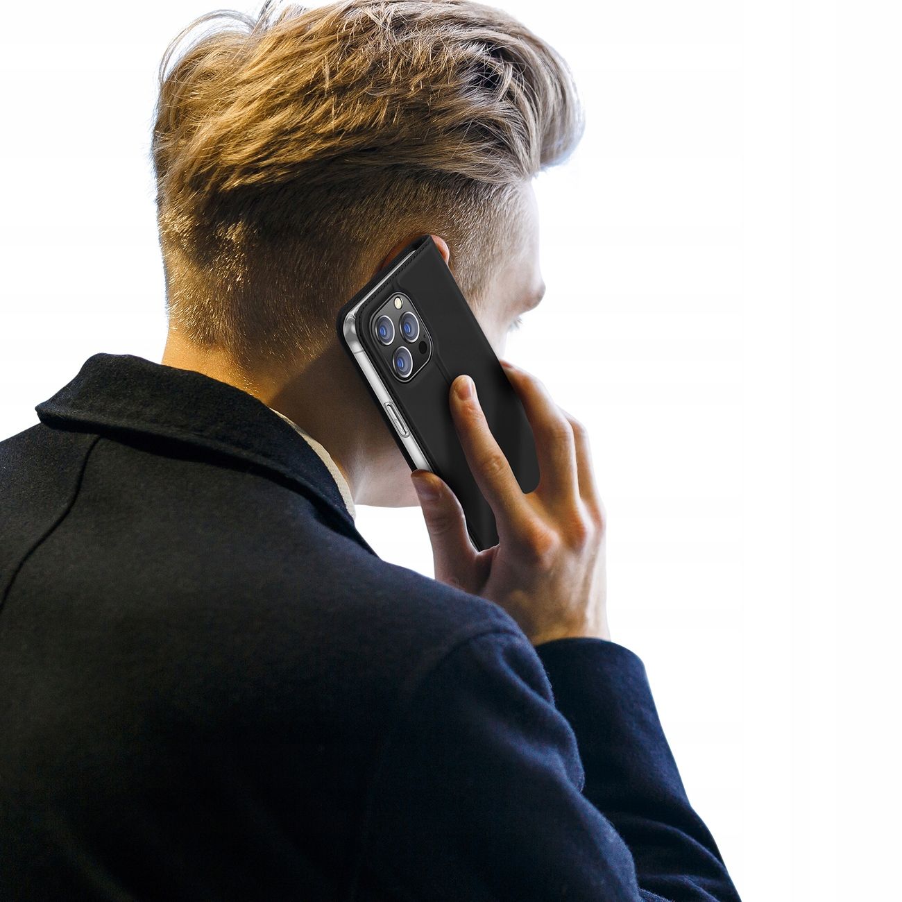Case Skórzane Etui Z Klapką Do Iphone 15 Pro Max