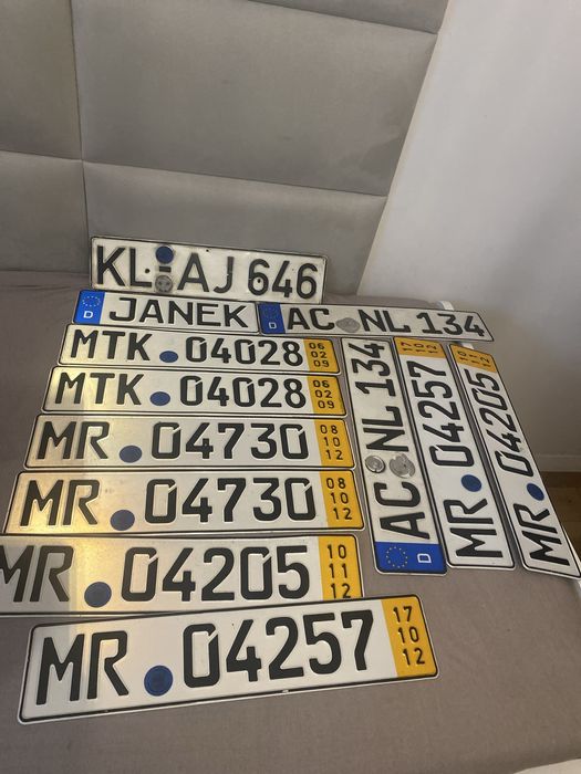 Tablice rejestracyjne Niemieckie kolekcjonerskie