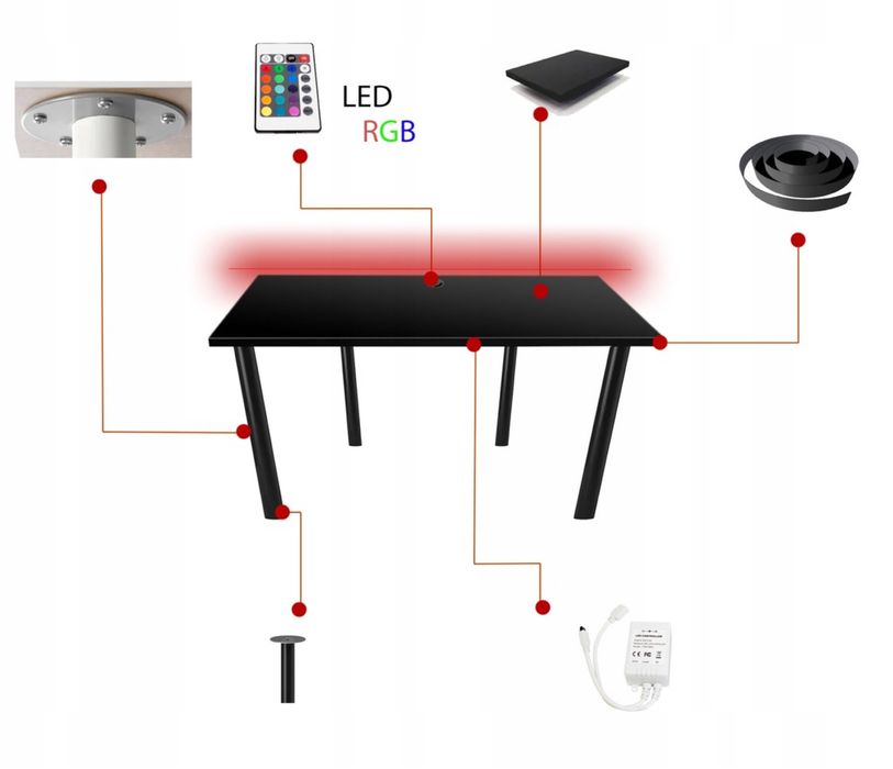 OSTATNIE SZTUKI biurko gamingowe hit!!