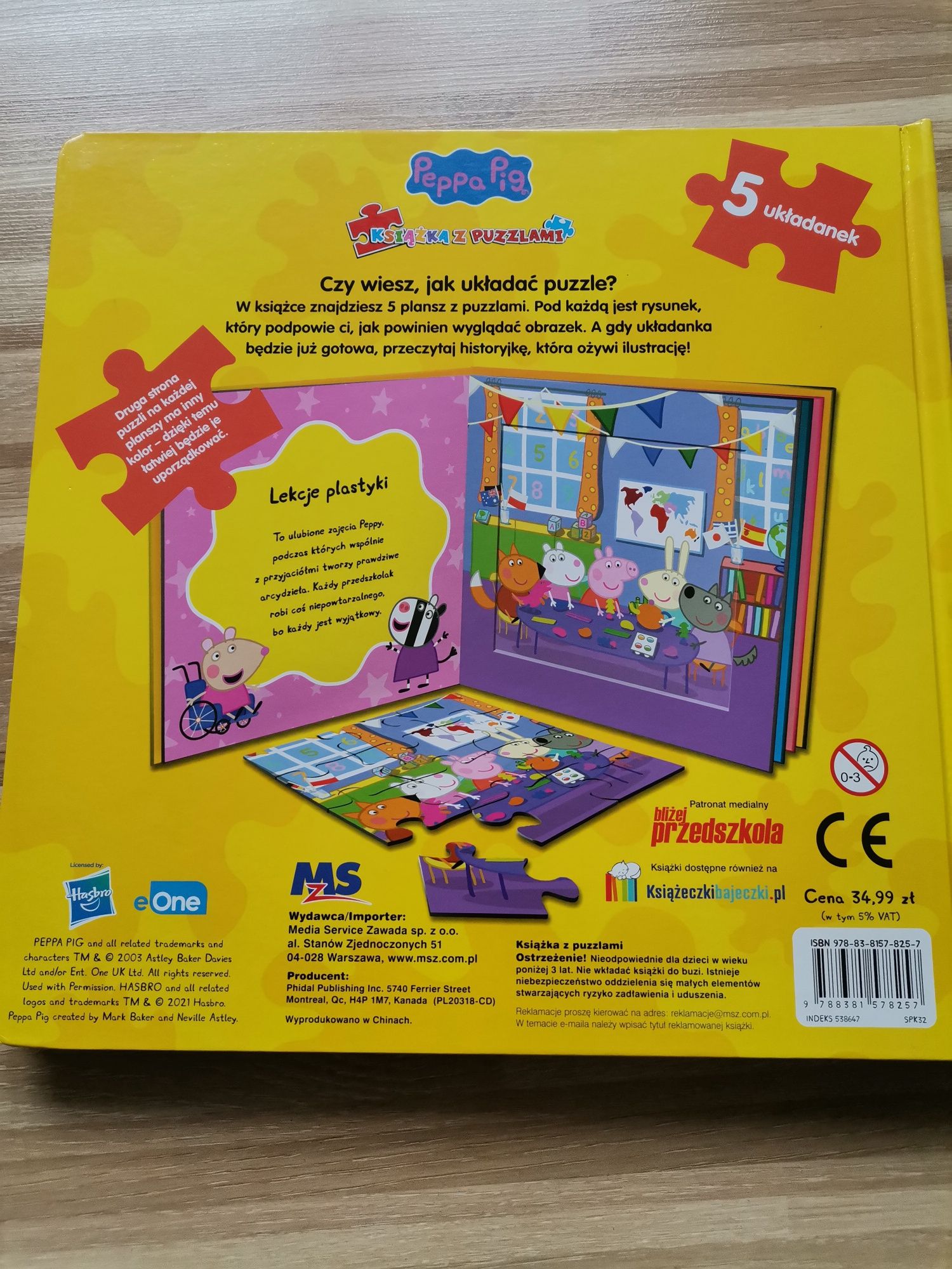 Książka z puzzlami Peppa