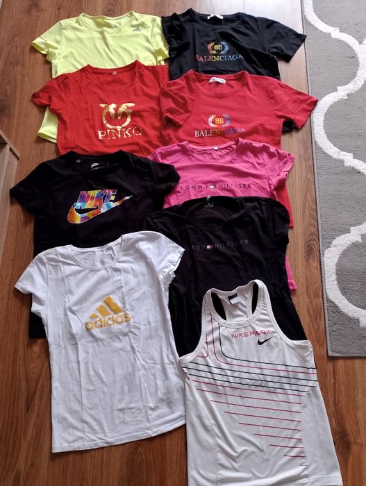 Koszulki damskie Adidas,Nike,Pinko L-XL