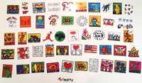 Coleção 51 Autocolantes Keith Haring Conjunto Street Art