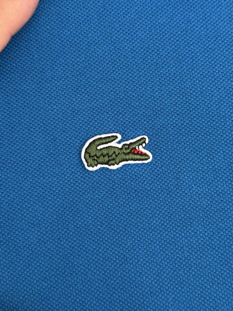 Niebieska koszulka polo Lacoste, rozmiar XXL regular fit