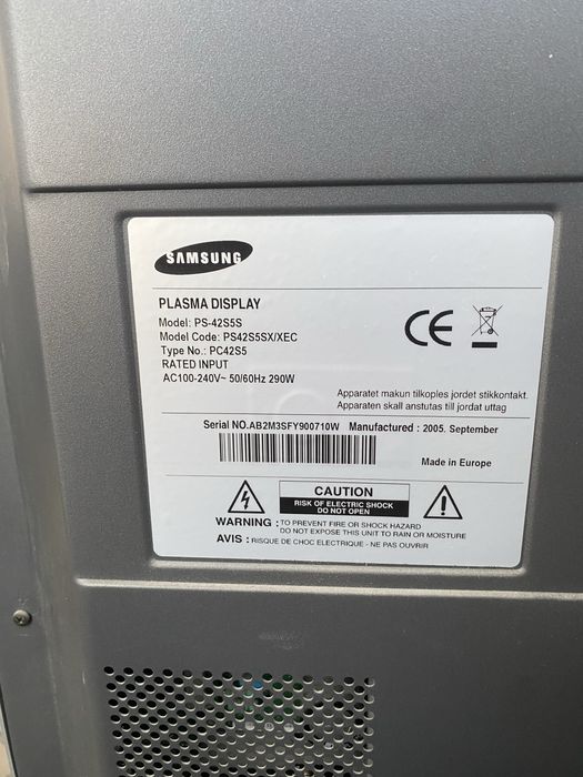 Телевізор плазма Samsung PS-42S5S