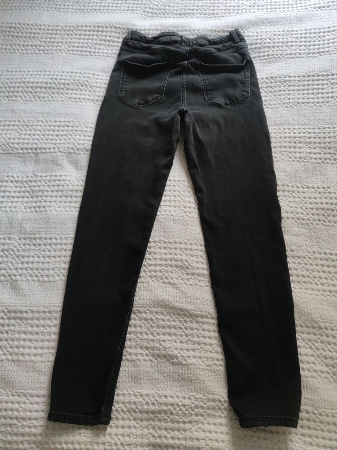 Spodnie czarne skinny high waist Reserved M 38 L 40