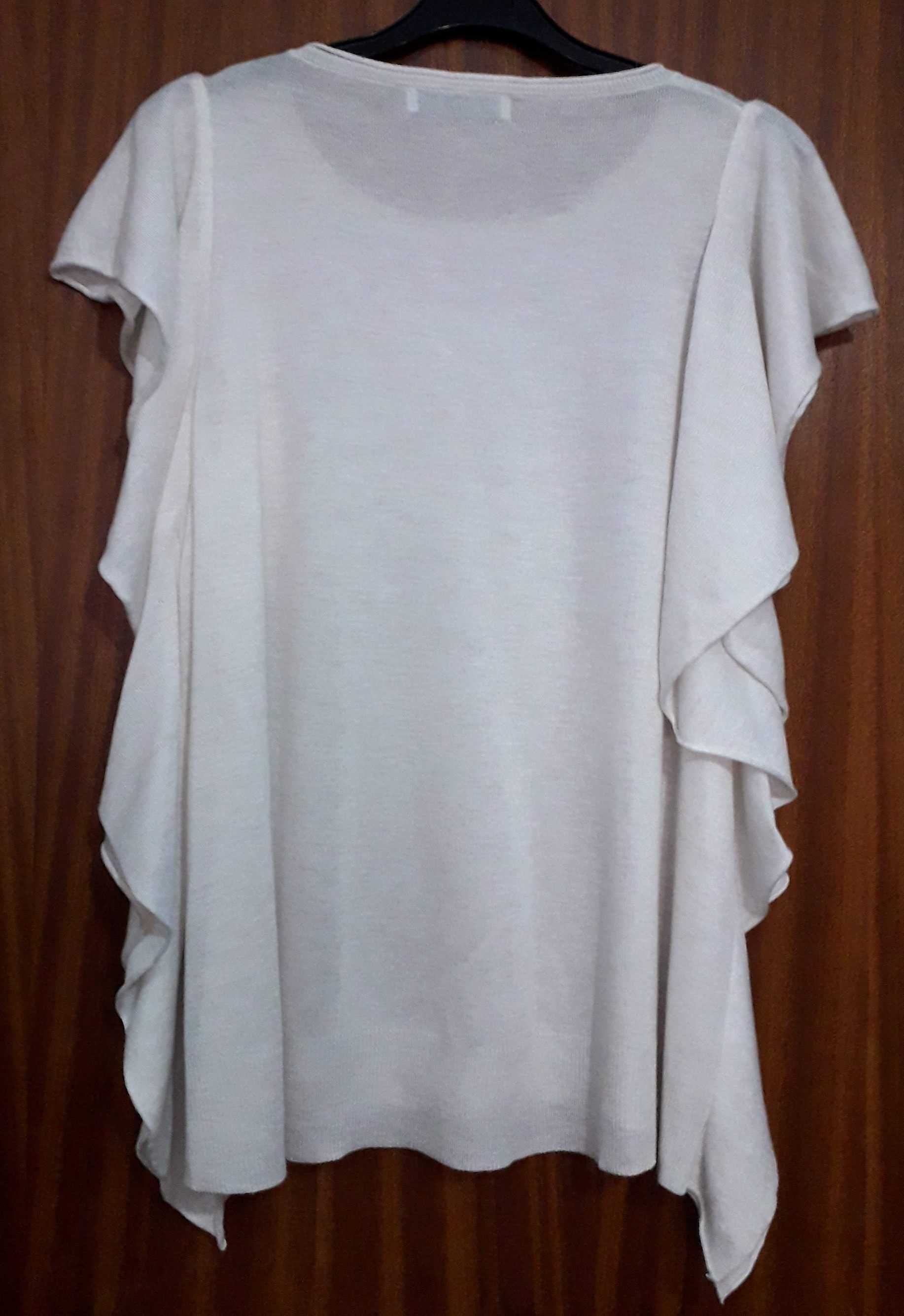 Camisola de malha com folho Zara Tam M Nova