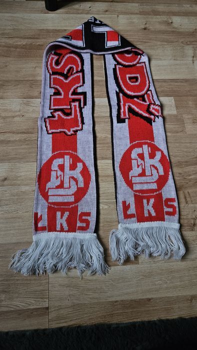 Dwustronny szalik ŁKS ŁÓDŹ