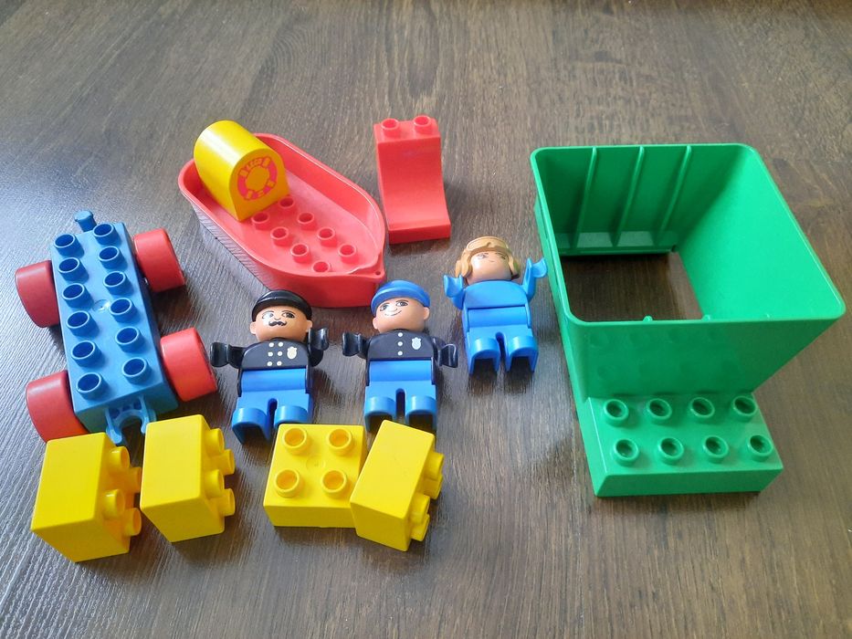 Lego duplo zestaw, ludzik, policjant