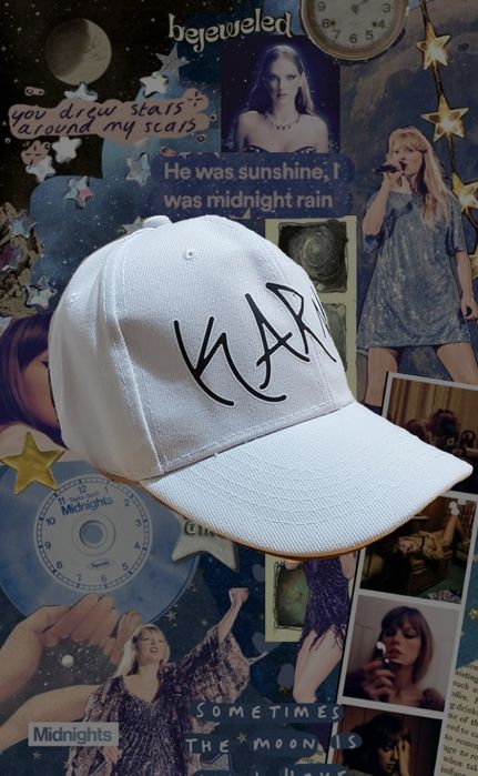 Taylor Swift Karma boné branco