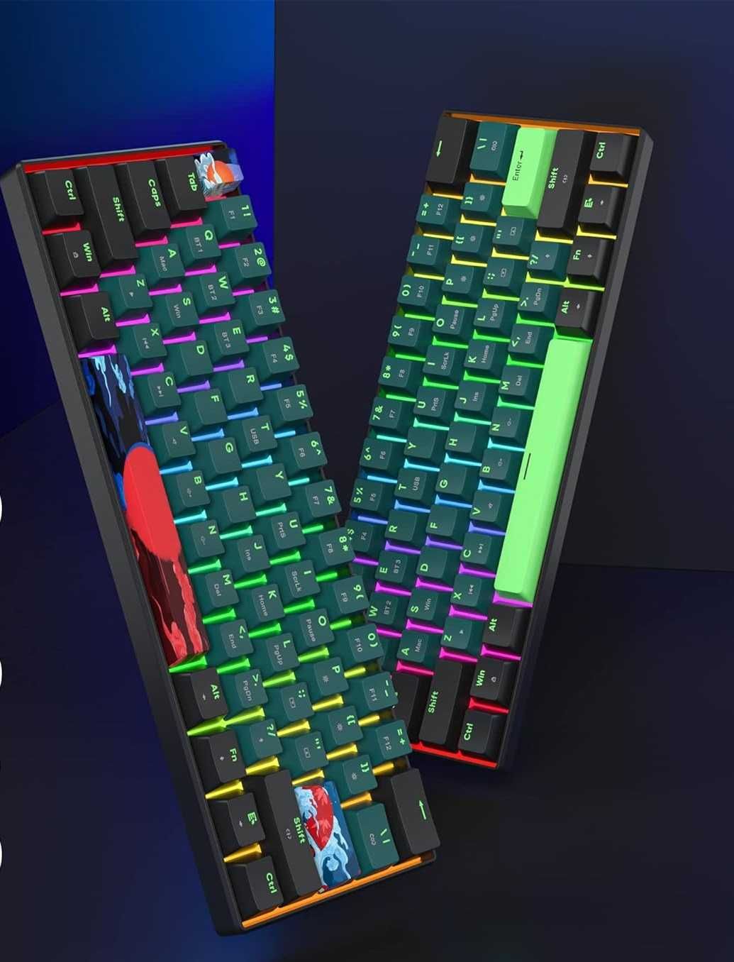 SURMEN GS61  mechaniczna klawiatura do gier, podświetlenie, RGB