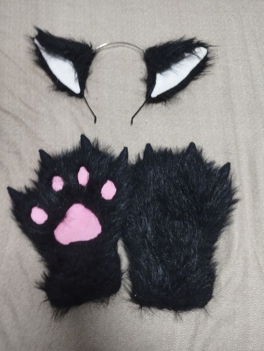 Костюм вовка, хвіст вуха і лапки, оригінальний подарунок на Новий рік