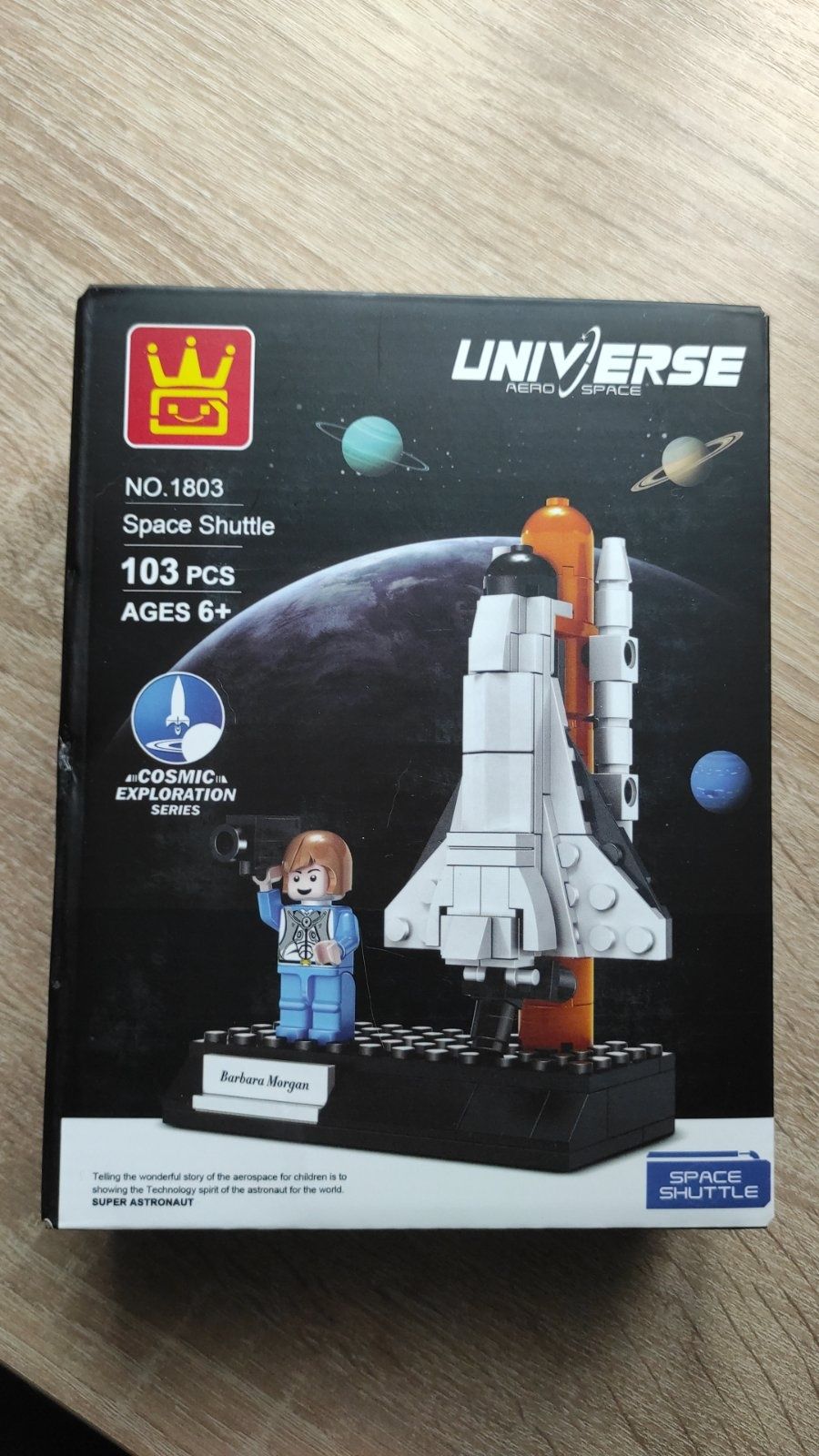 Конструктор Wange 1803 Space Shuttle and Barbara Morgan 103 деталі