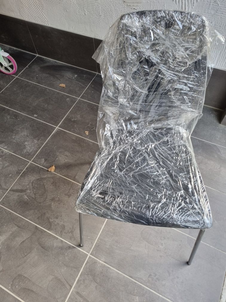 Krzesło Ikea Vilmar Brązowoczarny Chrom