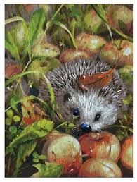 Картина по номерам "Яблочный ежик", 30 х 40 см 140-As