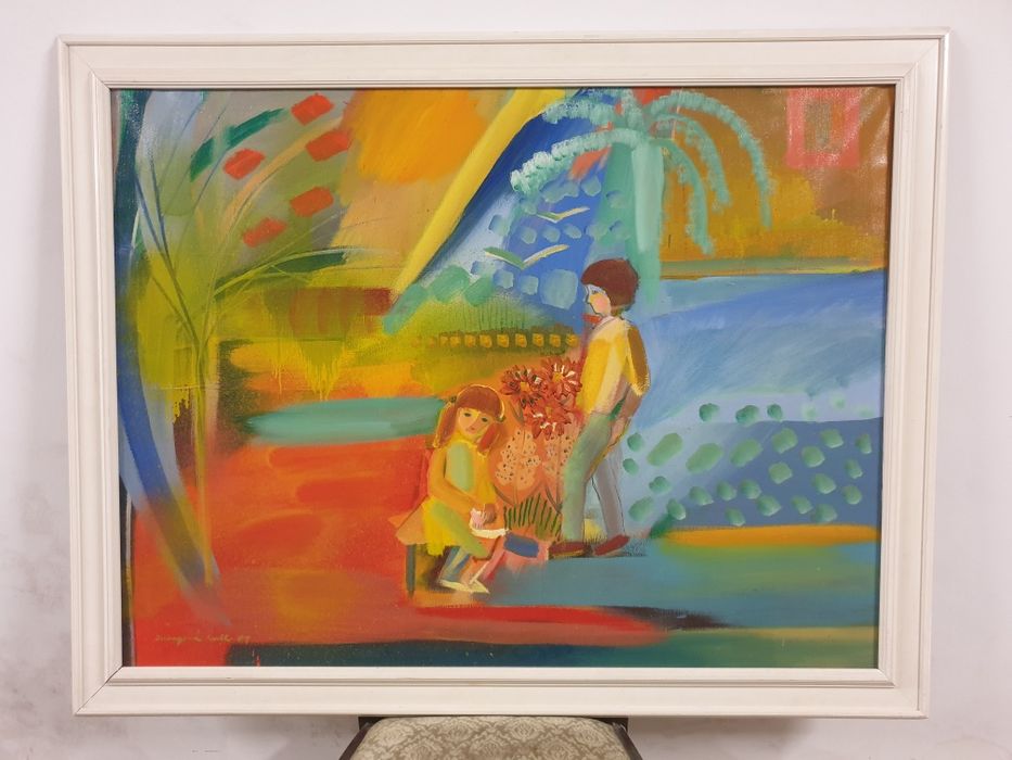 Obraz 105x80 cm olejny duży z sygnaturą autora