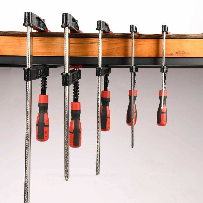 Ścisk stolarski drewna uchwyt zacisk  1000x120mm TYP F  STALOWY