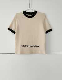 T-shirt Massimo dutti 34 XS strukturalny waflowy bawełniany