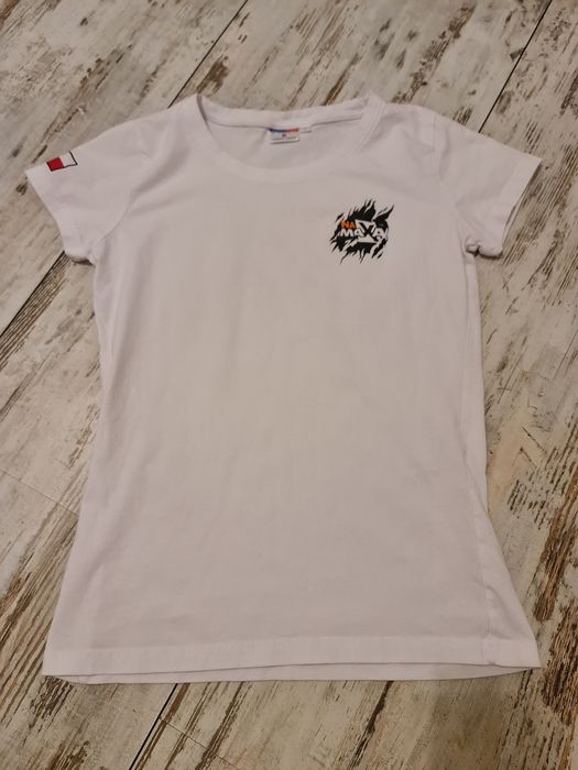 Dwie białe koszulki Krav Maga damskie rozm. S i L