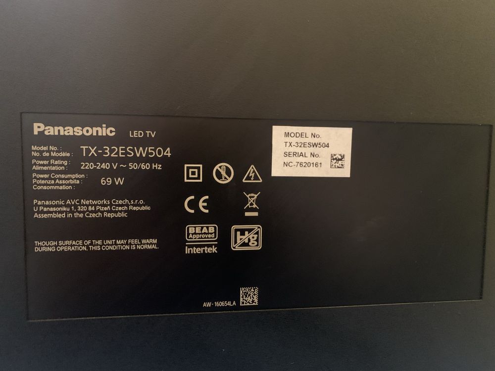 Телевізор Panasonic TX-32ESW504/smart