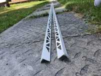 Listwa wykończeniowa narożna do płytek, aluminiowa, 10 mm x 2,5 m