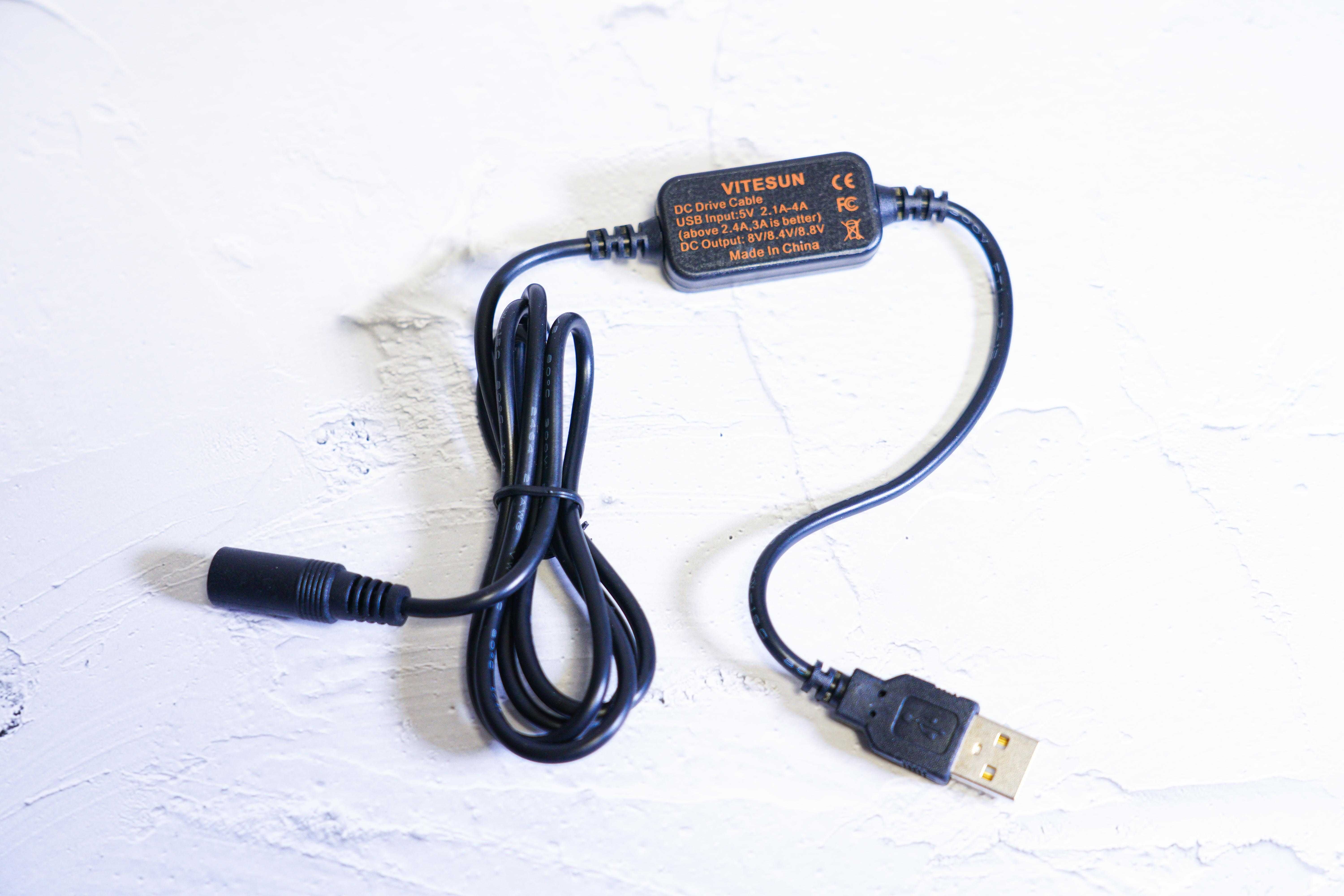 USB-кабель преобразователь для муфты 8,7В (5,5 мм * 2,1 мм)