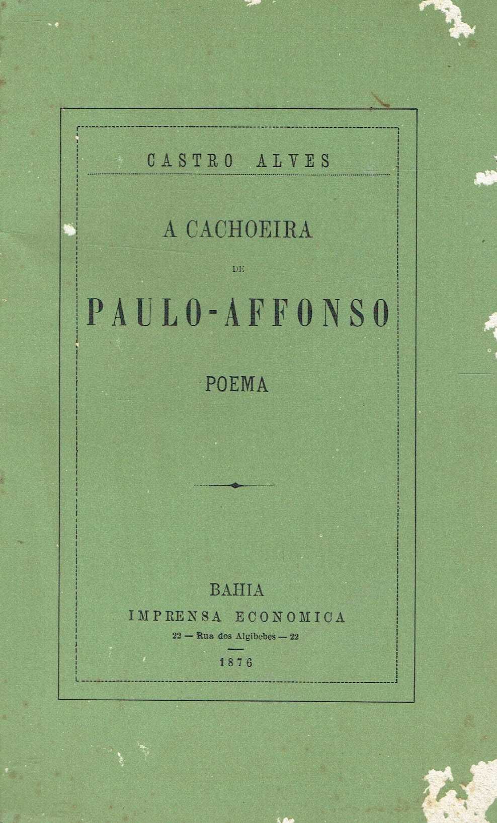 14764

A cachoeira de Paulo Afonso  
de Castro Alves