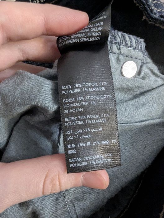 Джинсы чёрные, талия 78 см