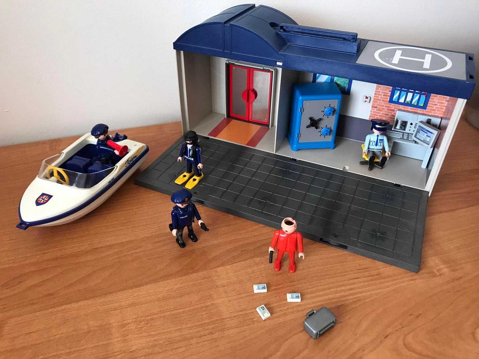 Playmobil conjuntos bonecos carros motas barcos figuras policia