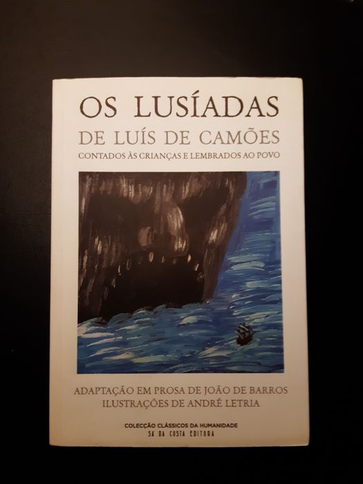 Livro "Os Lusíadas de Luís de Vaz de Camões Contado às Crianças..."