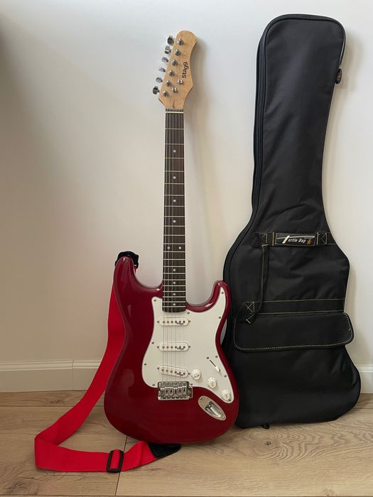 Gitara elektryczna Stratocaster Stagg czerwona