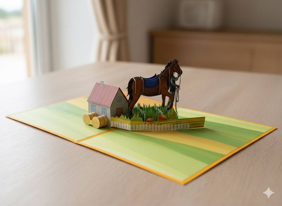 Колекційна листівка для любителів коней, вершників та жокеїв