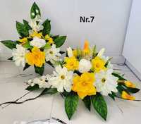 Kwiaty Stroik na grób, Cmentarz, Kompozycja kwiatowa ,Wiązanka +bukiet