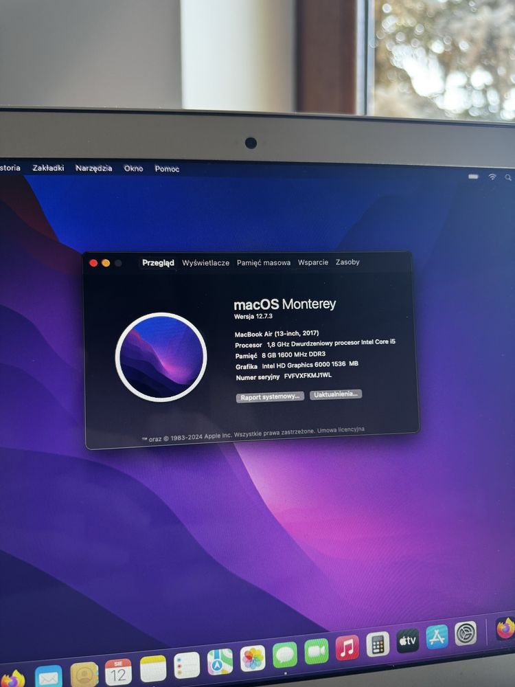 MacBook Air 13” (2017) | i5 1,8 GHz | 8 GB RAM | 128 GB SSD | A1466