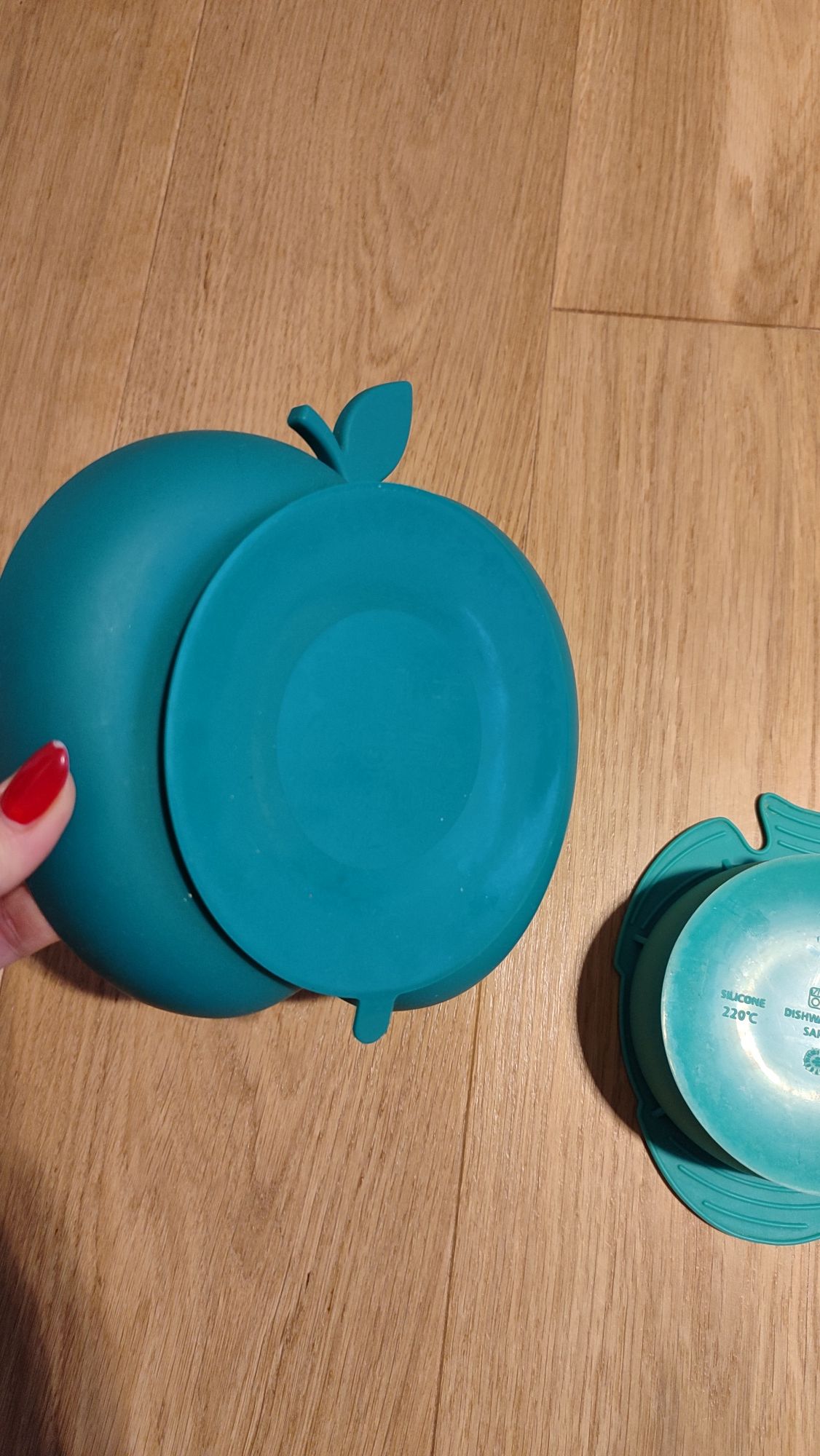 Talerzyk trójdzielny z przyssawką miseczka BLW bpa free