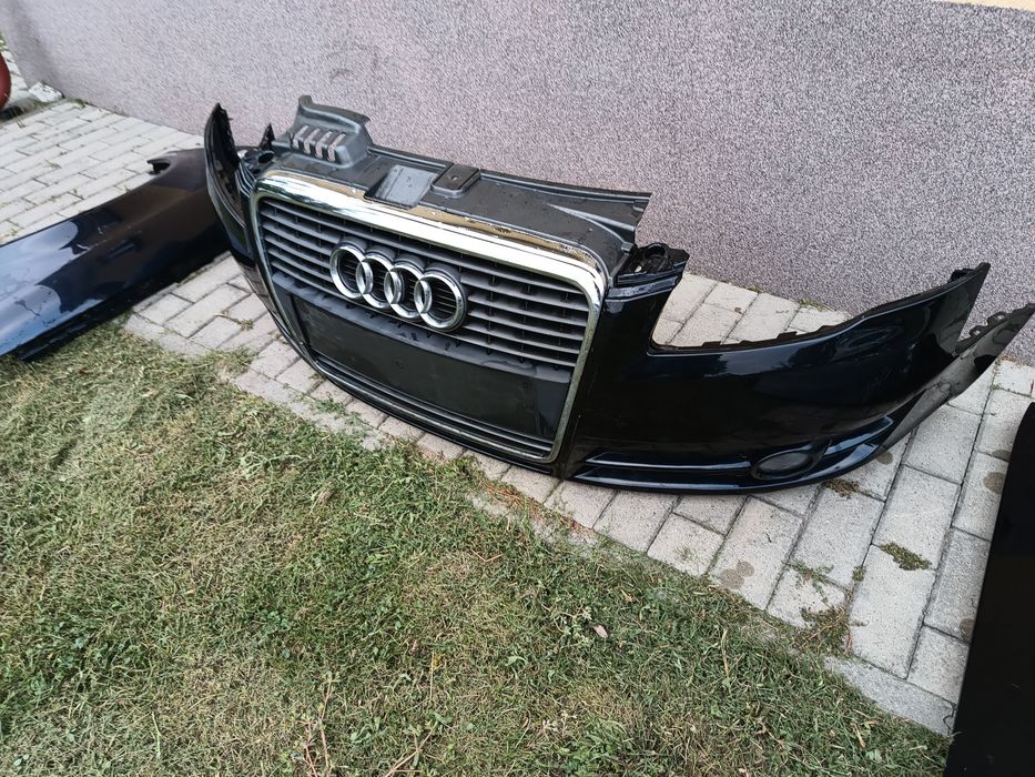 Maska zderzak LZ5J błotnik prawy LZ5A przód Audi A4 B7 części